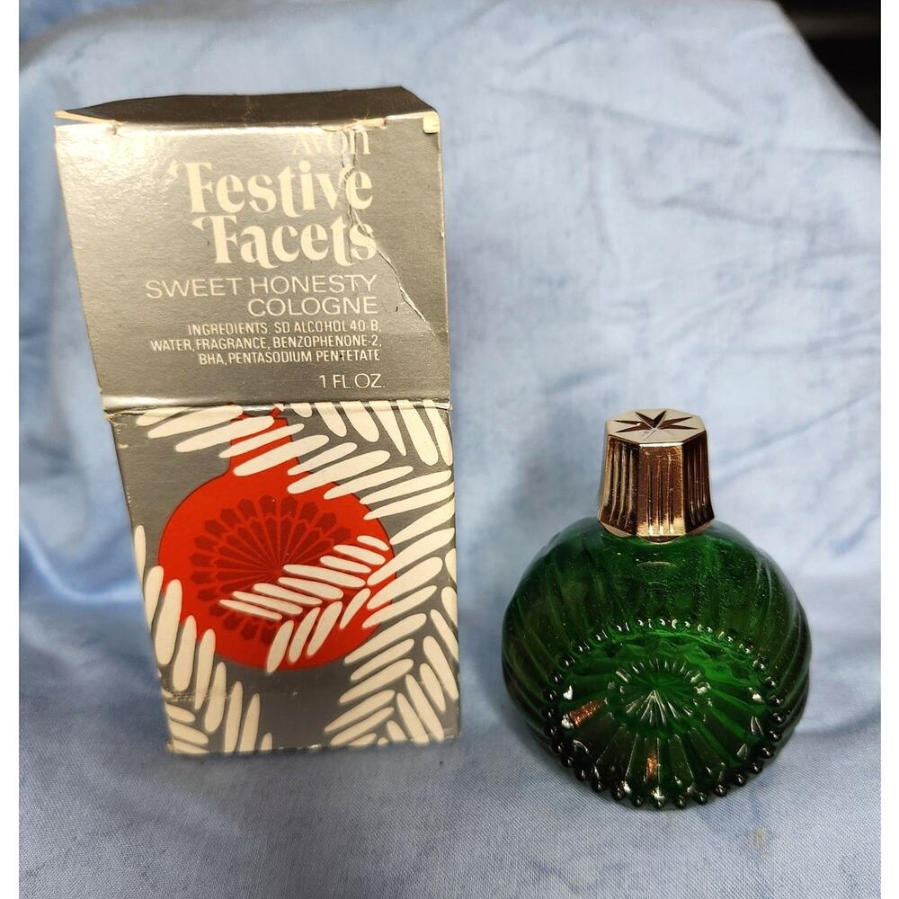 70's Avon Festive Facets Sweet Honesty Colgne 1 fl oz. NOS
